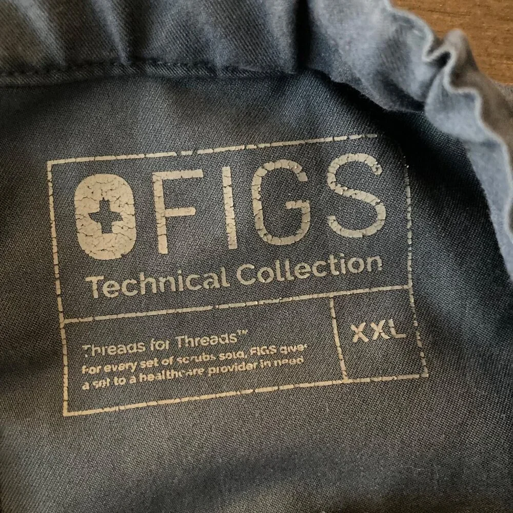 Figs Scrubs Technical Collection Pisco Navy FM4500 Mens 2XL #‎ 1